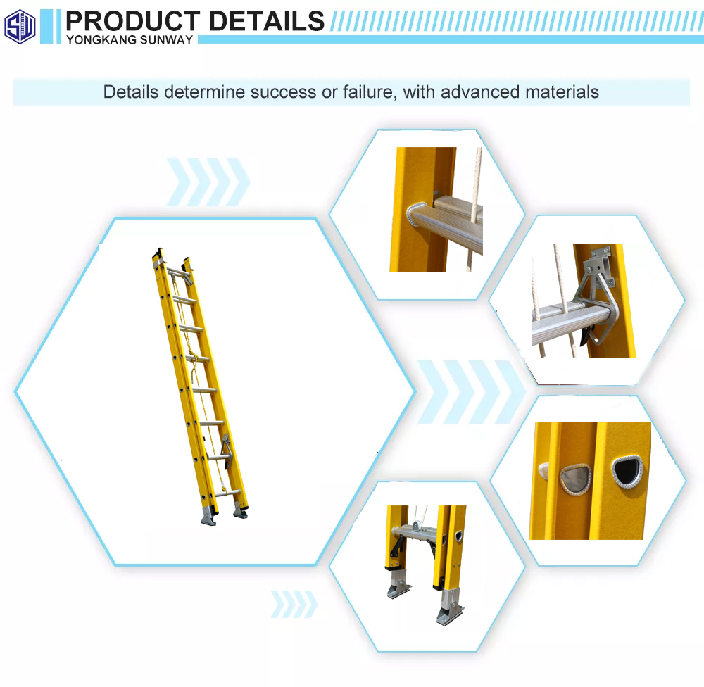 Heavy Duty Fiberglass Folding Combination Step Extension Ladder Buy Fiberglass Ladder